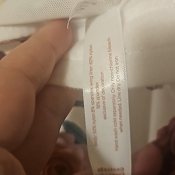 NWT Cacique Comfort Bliss Lightly Lined Full Coverage White Floral Bra 44DDD - Picture 9 of 11